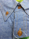 Men's Shirts: BISLEY Insect Protection Repellent Long Sleeve Casual Shirt Fishing Camping - Blue - S