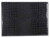 Table Linen & Kitchen Towels: de Burg 4 Piece Table Place Mat Set Placemat with Croc Pattern - Blue