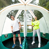 Tents: Tasman 3-5 Person Tent Camping Hiking Festival Sleeping - Green