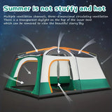 Tents: Tasman 3-5 Person Tent Camping Hiking Festival Sleeping - Green