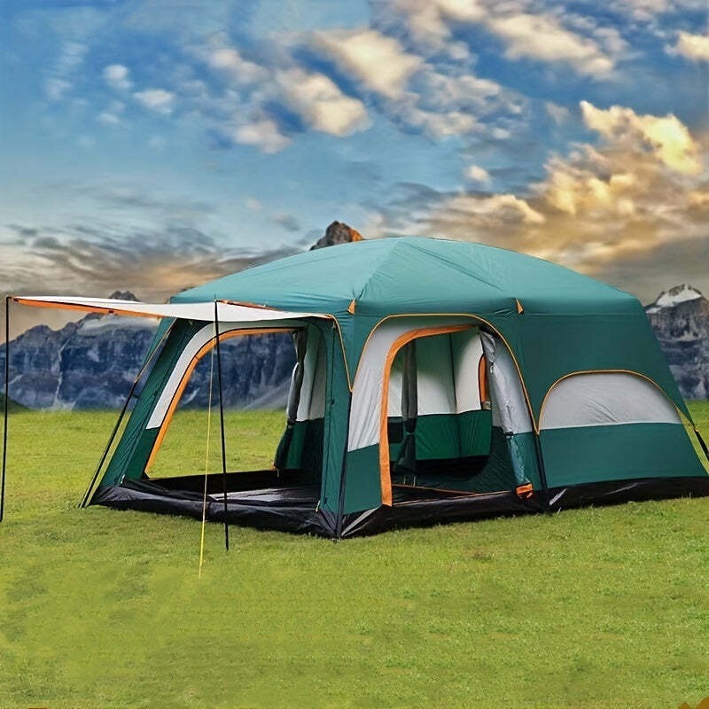 Tasman 3-5 Person Tent Camping Hiking Festival Sleeping - Green