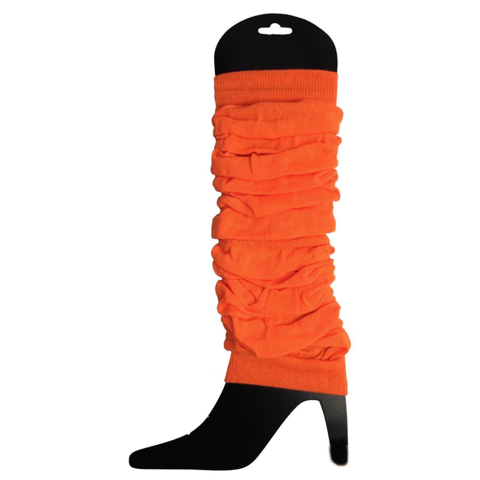 Women's Socks & Hosiery: 12 LEG WARMERS Knitted Womens Neon Party Knit Ankle Fluro Dance Costume 80s BULK - Fluro Orange