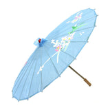 12x PARASOL UMBRELLA Chinese Japanese Bamboo Flower Pattern 80cm Large BULK - Assorted Colour Pack