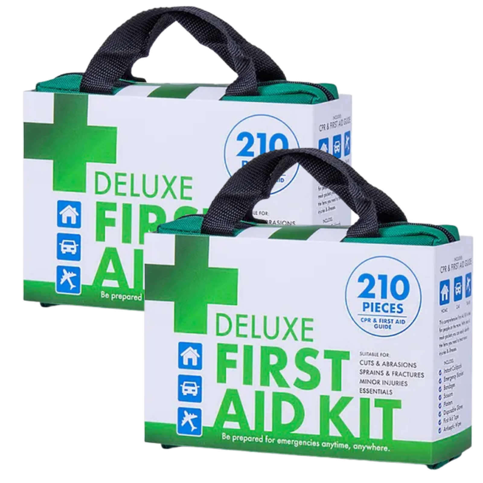 First Aid Kits: 2x 210PCS EMERGENCY FIRST AID KIT Medical Travel Set Workplace Office ARTG BULK
