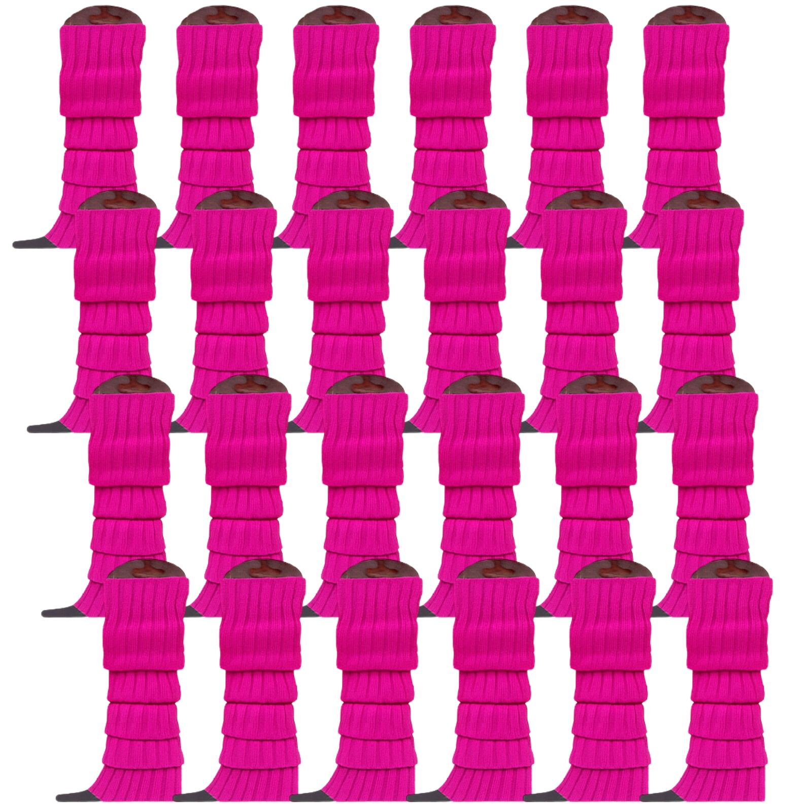 Women's Socks & Hosiery: 24x Womens Leg Warmers Disco Winter Knit Dance Party Crochet Legging Socks Costume - Purple