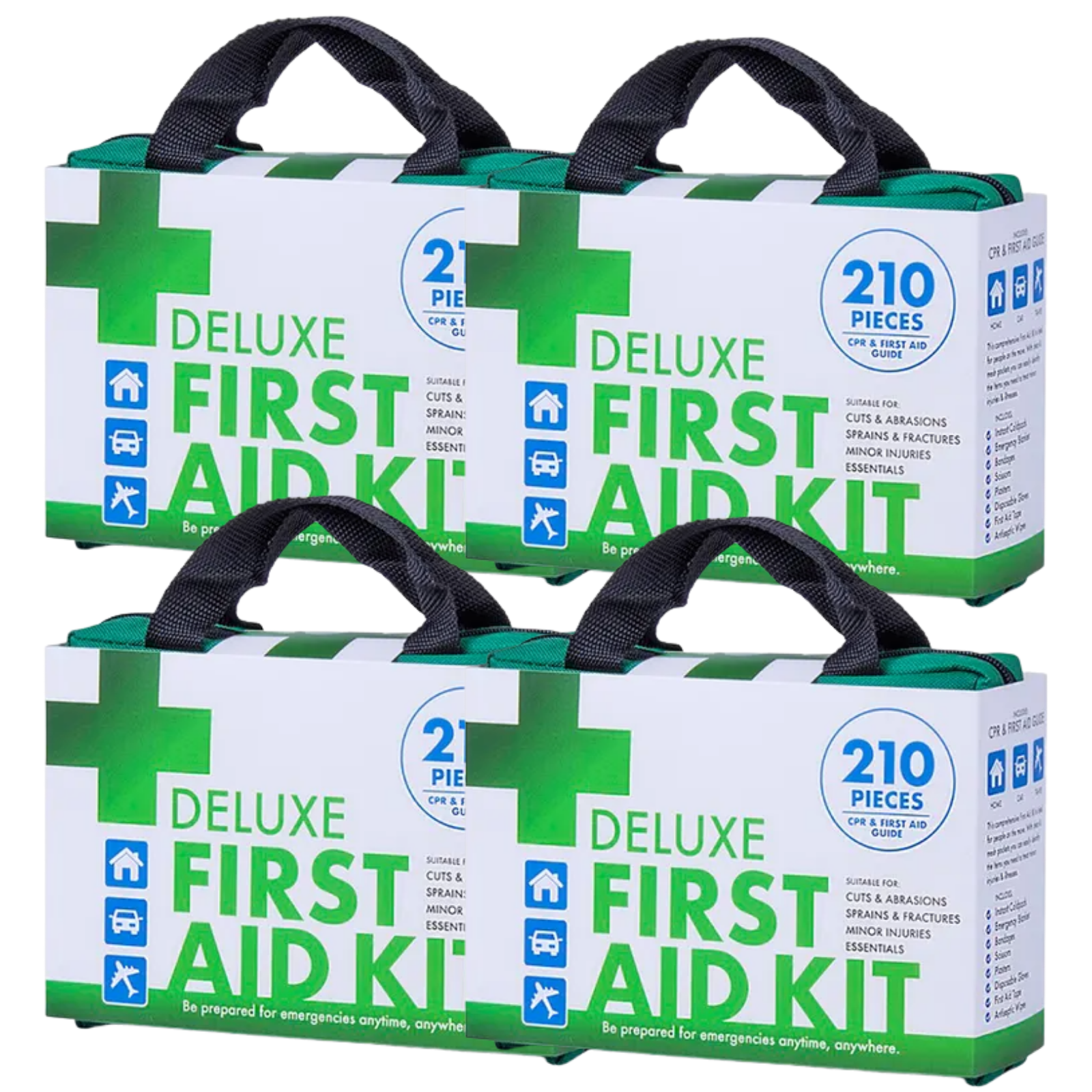 First Aid Kits: 4x 210PCS EMERGENCY FIRST AID KIT Medical Travel Set Workplace Office ARTG BULK