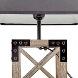 Table Lamps: Designer Wooden TABLE LAMP Modern Rustic Geo Industrial Retro  Desk Light
