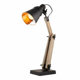 Table Lamps: Scandi Modern Natural Wooden Table Lamp Rustic Retro Designer Vintage Light