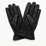 Ladies Genuine Sheepskin Leather Gloves Fleece Lined Warm Winter Womens in Black - L