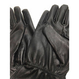 Ladies Genuine Sheepskin Leather Gloves Fleece Lined Warm Winter Womens in Black - M
