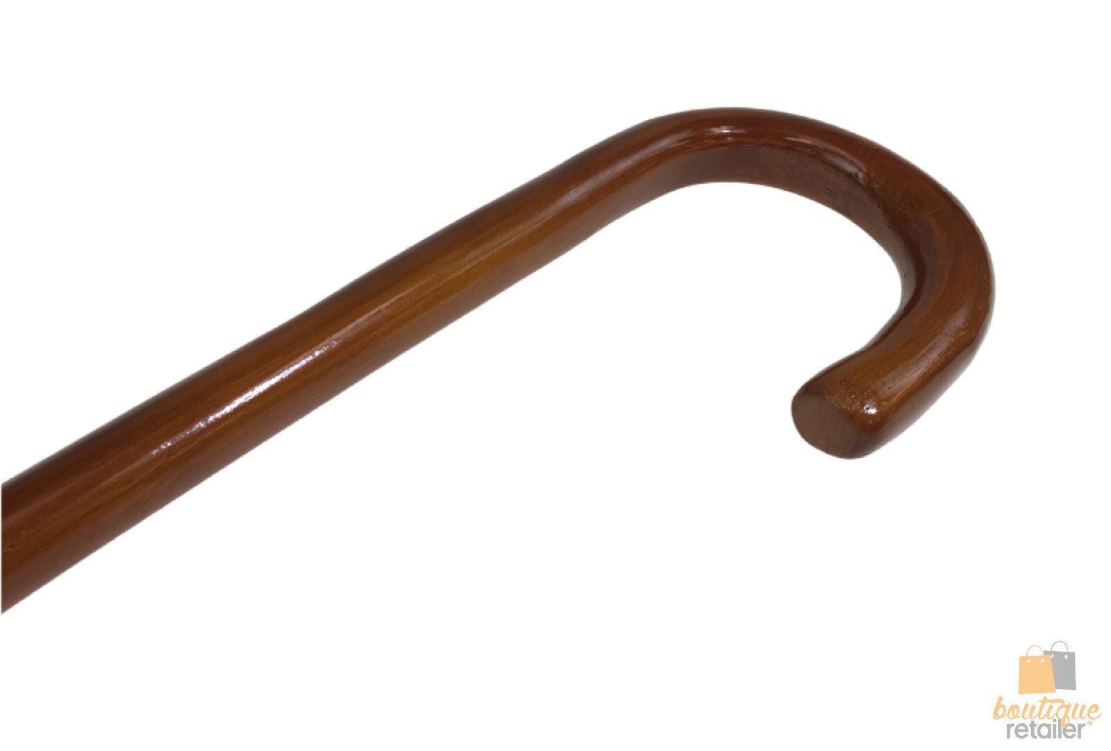 Supports & Braces: 92cm WOODEN WALKING STICK Wood Cane Pole Carved Varnished Deluxe Quality Sturdy - Brown
