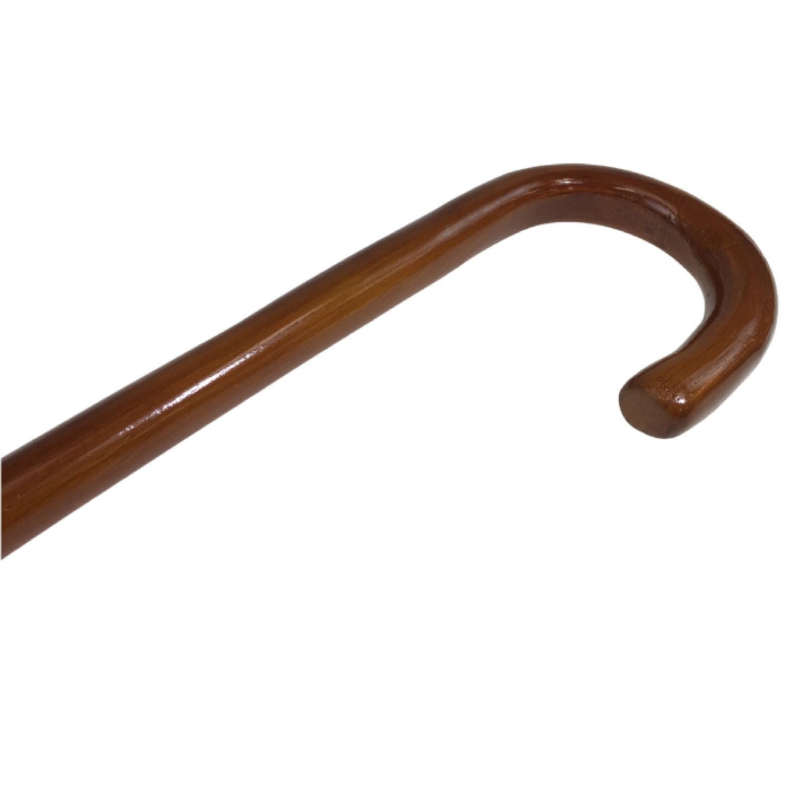 Supports & Braces: 92cm WOODEN WALKING STICK Wood Cane Pole Carved Varnished Deluxe Quality Sturdy - Brown