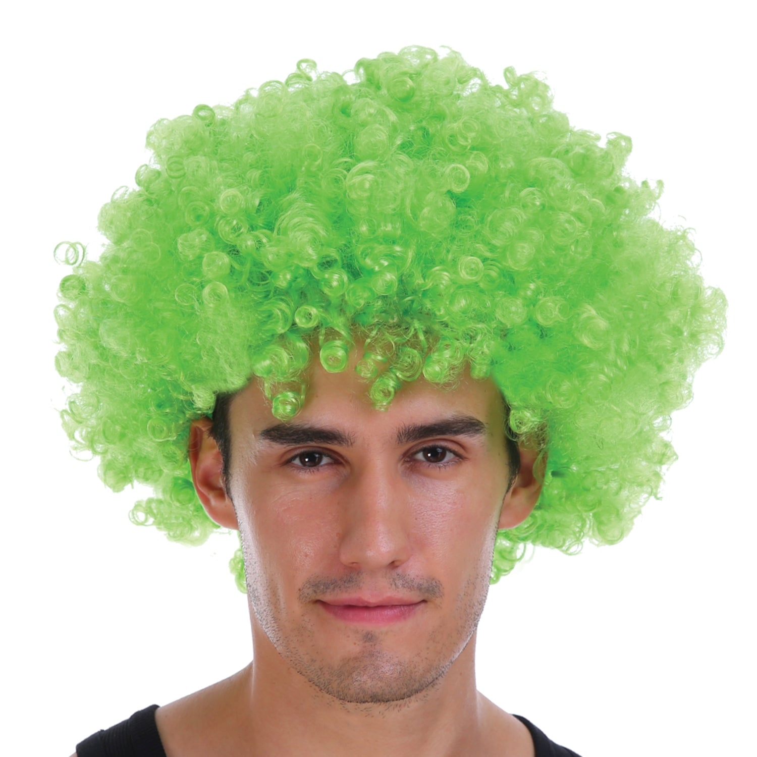 Costumes & Accessories: Mens DELUXE AFRO WIG Curly Hair Costume Party Fancy Disco 70s 80s Dress Up - Green