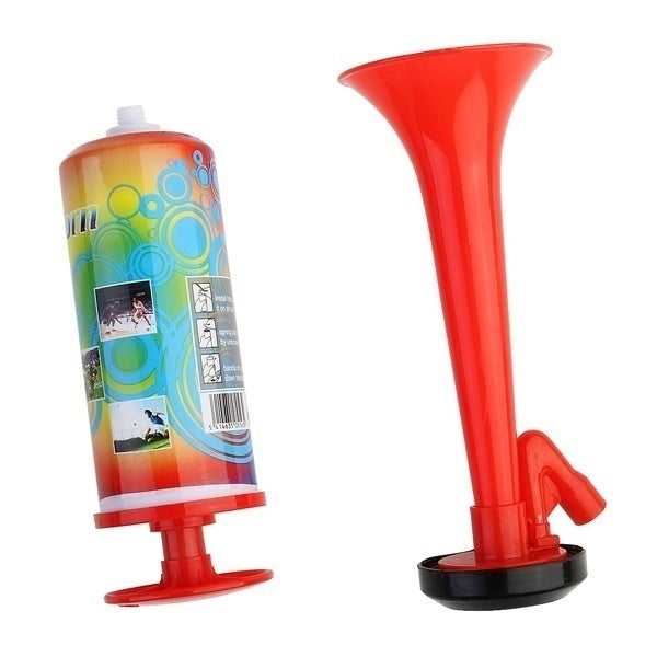 Costumes & Accessories: Air Horn Party Prop Hand Held Loud Pump Action Plastic Novelty Reusable Klaxon
