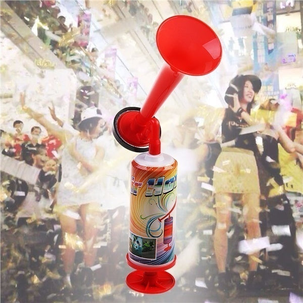 Costumes & Accessories: Air Horn Party Prop Hand Held Loud Pump Action Plastic Novelty Reusable Klaxon