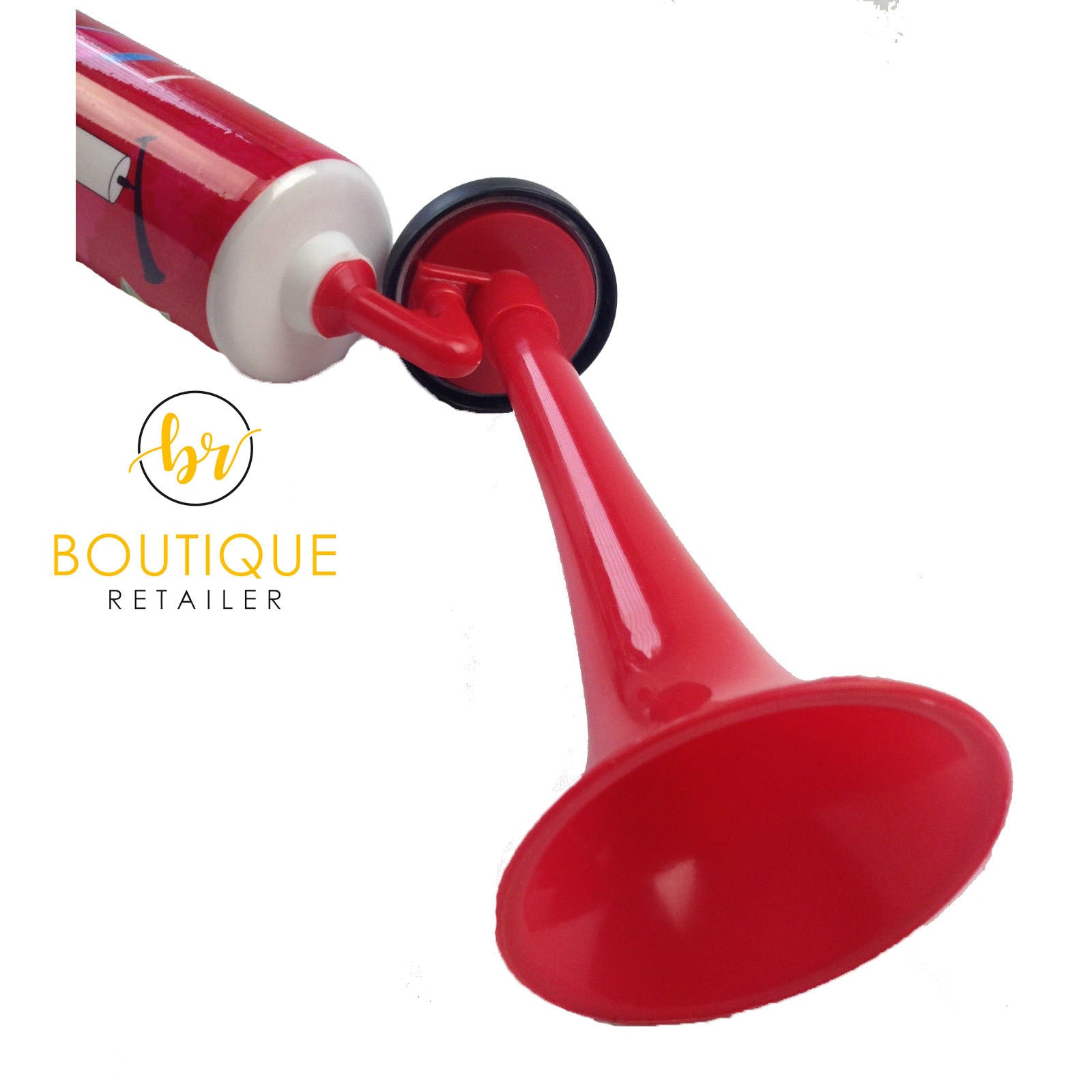 Costumes & Accessories: Air Horn Party Prop Hand Held Loud Pump Action Plastic Novelty Reusable Klaxon