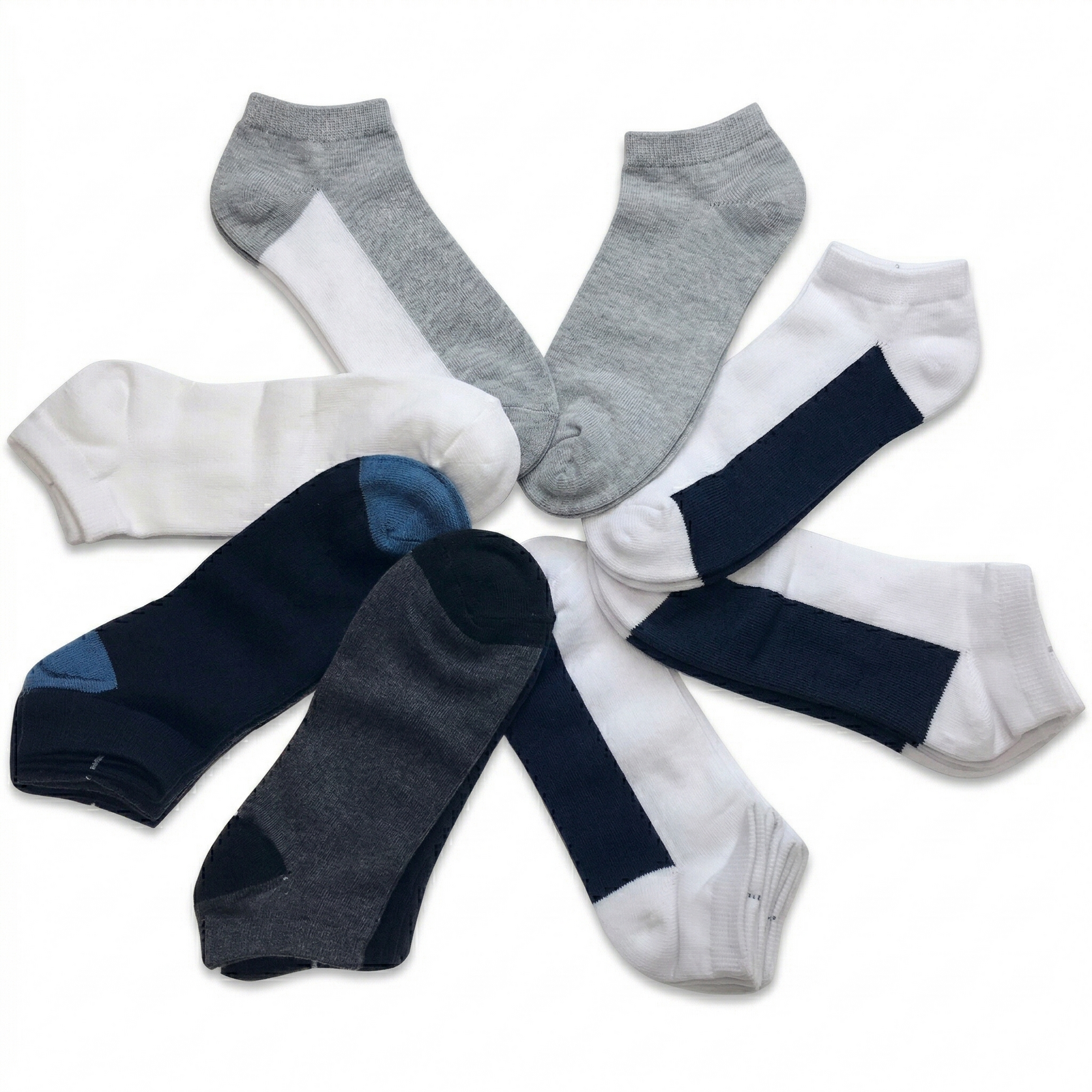 24x COTTON ANKLE SOCKS Sport Low Cut Mens Womens Running  BULK Anklet - Mixed Colour Pack - 6-11