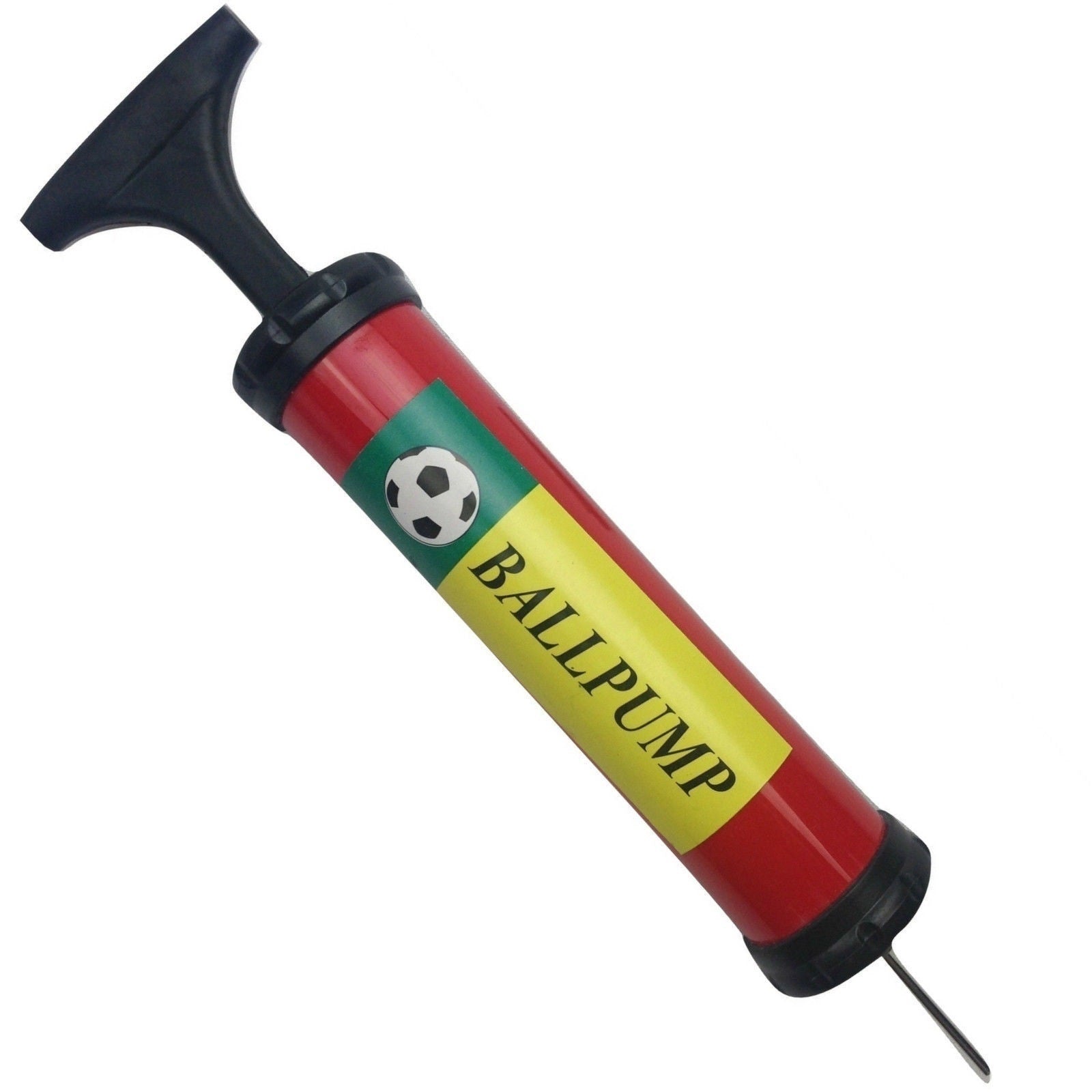 Bicycle Parts: BALL PUMP Air Inflator Soccer Basketball Football Needle Yoga Fitness Portable