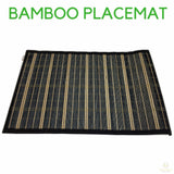 Table Linen & Kitchen Towels: BAMBOO PLACEMAT Dinner Table Decor Party Natural Party 45x30cm Place Mat