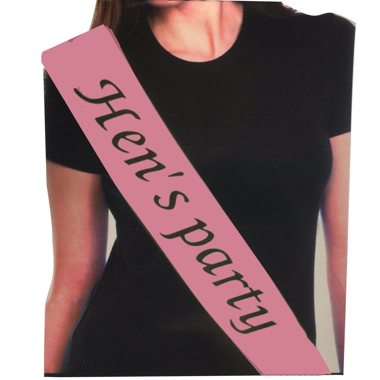 Party Sash Bride Birthday Hen Night Girls Womens Celebration Sash - Pink