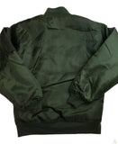 Plus Size Quilted Jacket Zip Up Classic Padded Flight Flying Winter Big & Tall - Bottle Green - 6XL