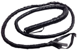 Costumes & Accessories: BLACK WHIP Faux Leather Costume Party 180cm Riding Cowboy Fancy Dress