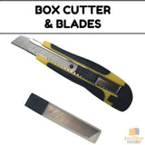 Gardening Tools: BOX CUTTER & BLADES Knife Retractable Blade Snap Off Razor 18mm Durable Opener