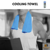 Gym Equipment & Accessories: INSTANT COOLING TOWEL UPF 50+ Ice Cold Sport Sweat Absorbing Chemical Free 66x43