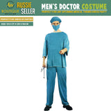 Costumes & Accessories: Mens Adult Doctor Costume Dr Surgeon Scrubs Halloween Fancy Party Hospital