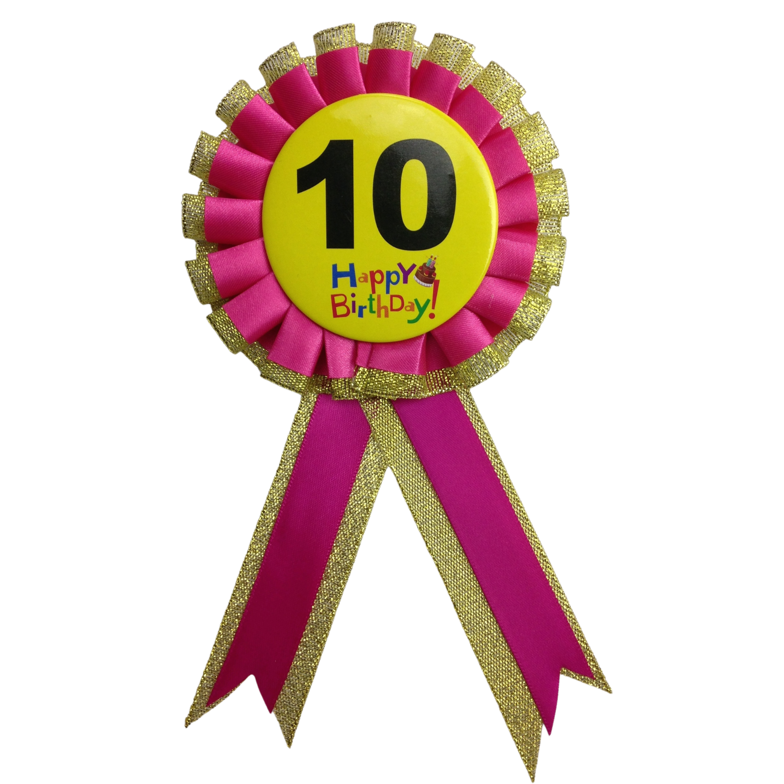 Costumes & Accessories: BIRTHDAY BADGE Party Favour Award Rosette Fancy Dress Girls Boys Childrens Kids -