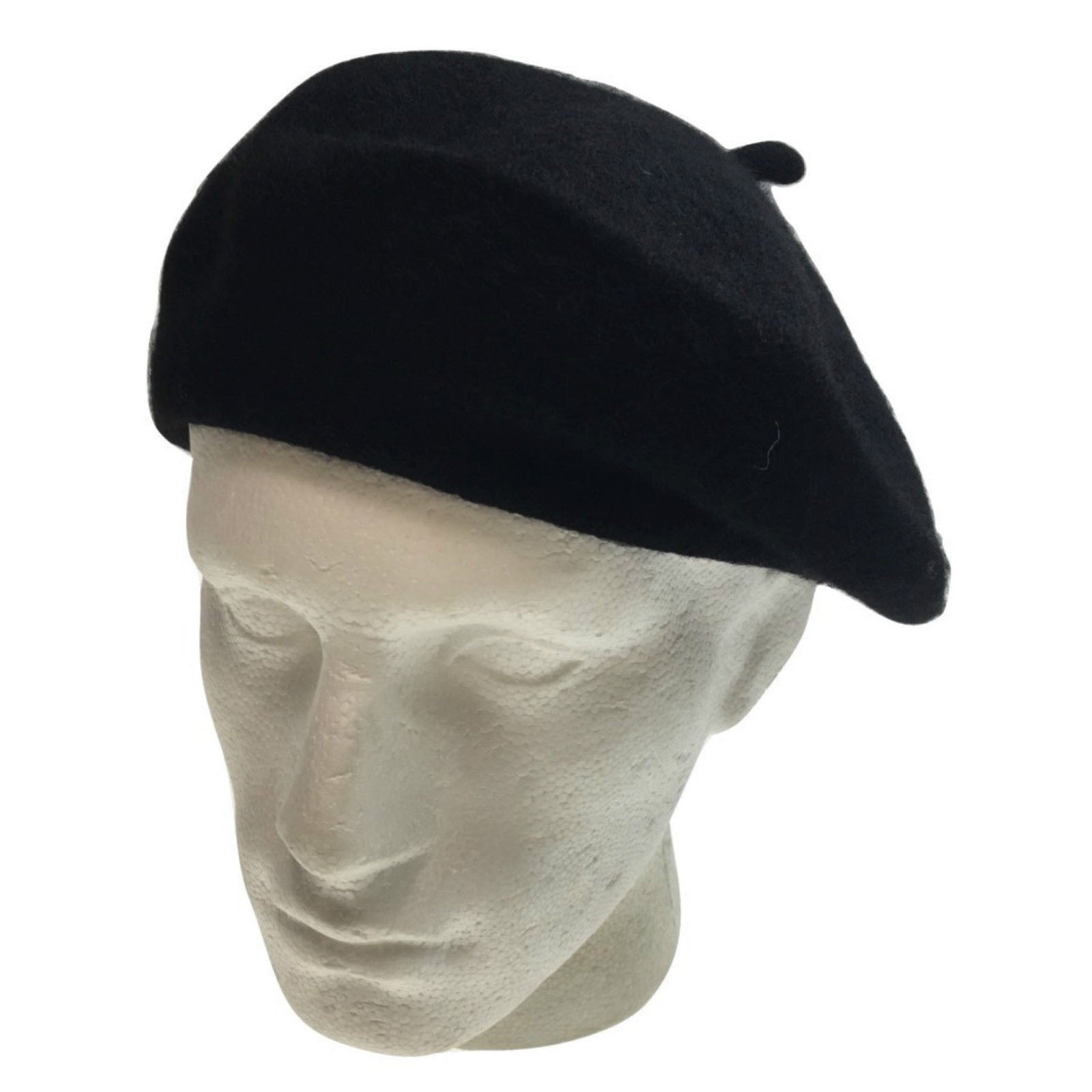 Unisex French Beret Hat Military Army Style Beanie Winter Warm Cap  - Black
