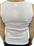 Ladies Sleeveless Singlet Top Womens Summer Basic Tank Shirt Lace Motif Front - Pink - 18-20