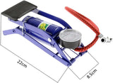 Bicycle Parts: Foot Air Pump High Pressure Gauge Tyre Tire Inflator Air Bed Bike Ball