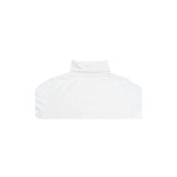 Ladies SKIVVY Womens Long Sleeve Plain Top Warm Turtleneck Cotton High Neck in White - L