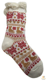1 Pair Ladies Thick Fur Bed Socks Womens Soft Work Fluffy Slipper Non Slip - One Size