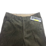 Men's Pants & Chinos: MENS CORDUROY PANTS Trousers Cords Casual STRETCH COTTON Size 32""-44"" Adjustable - Olive (89) - 97 (38"")