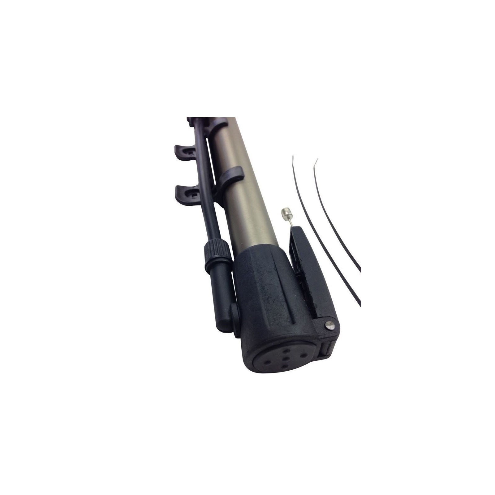 Bicycle Parts: MINI BICYCLE AIR PUMP Bike Hand Ball Inflator Portable Cycling Tyre Aluminium