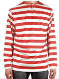 ADULTS Book Week Red and White Striped Top Shirt Costume Party Dress Up - Large