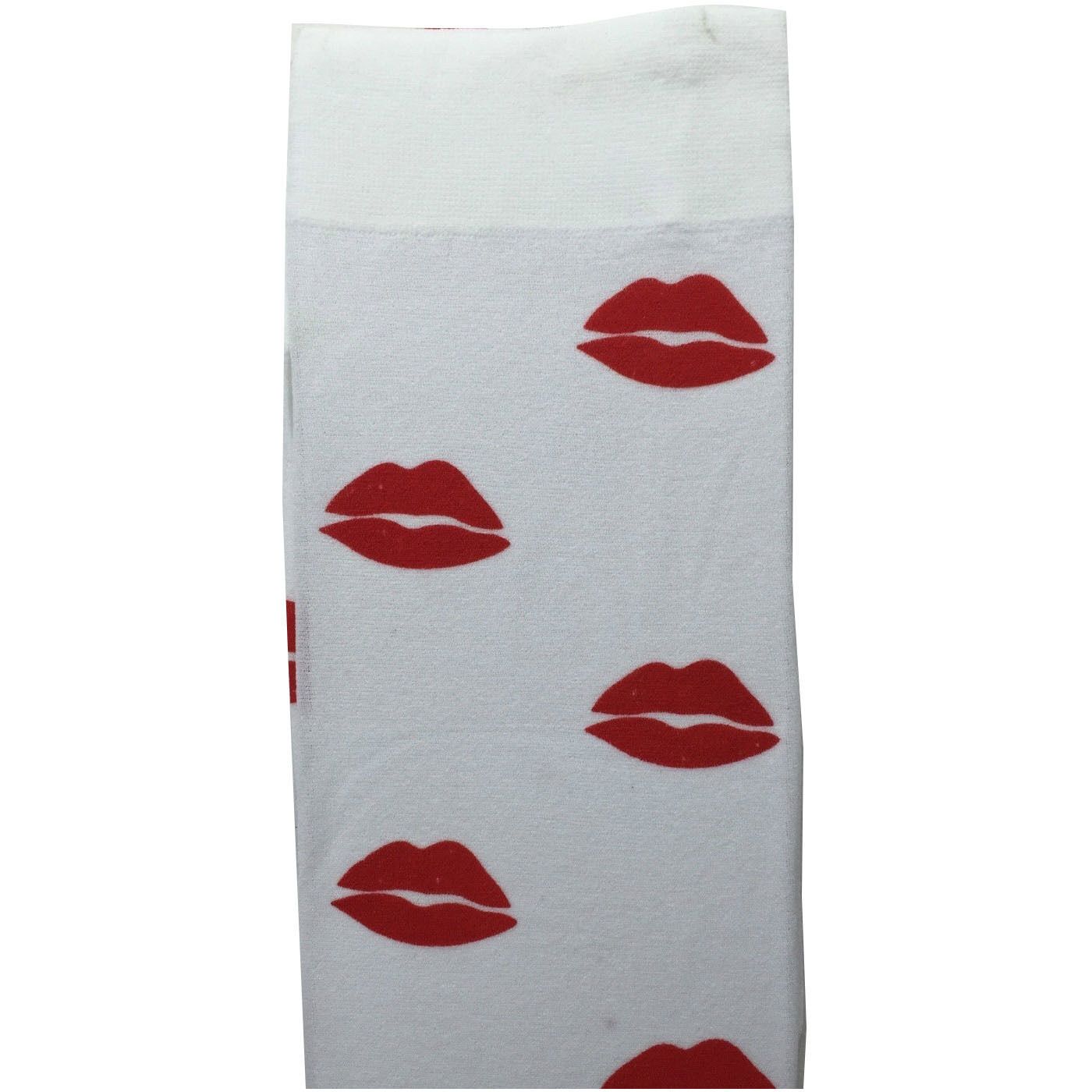 Over Knee Stay Up Stockings Hosiery Party Costume Socks - Lips