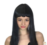 Costumes & Accessories: LONG WIG Straight Party Hair Costume Fringe Cosplay Fancy Dress 70cm Womens - Black (22450)