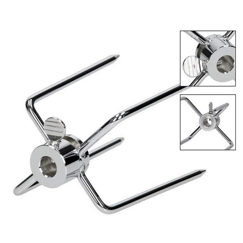 BBQ Tools: 2pcs Rotisserie Spit Forks Roast Chicken Fork Kabob Skewer BBQ Spit Forks Gyro