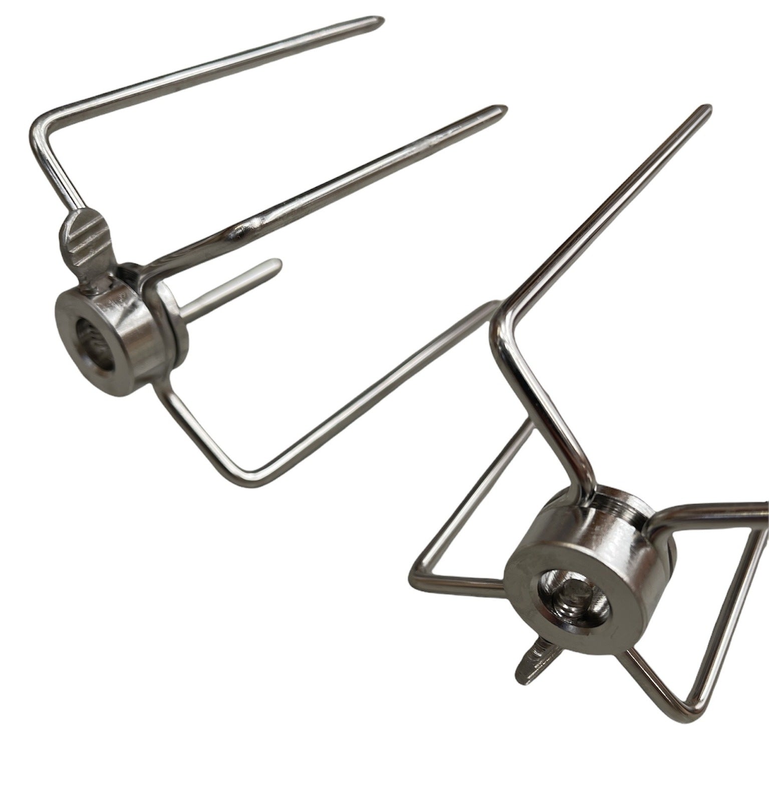 BBQ Tools: 2pcs Rotisserie Spit Forks Roast Chicken Fork Kabob Skewer BBQ Spit Forks Gyro