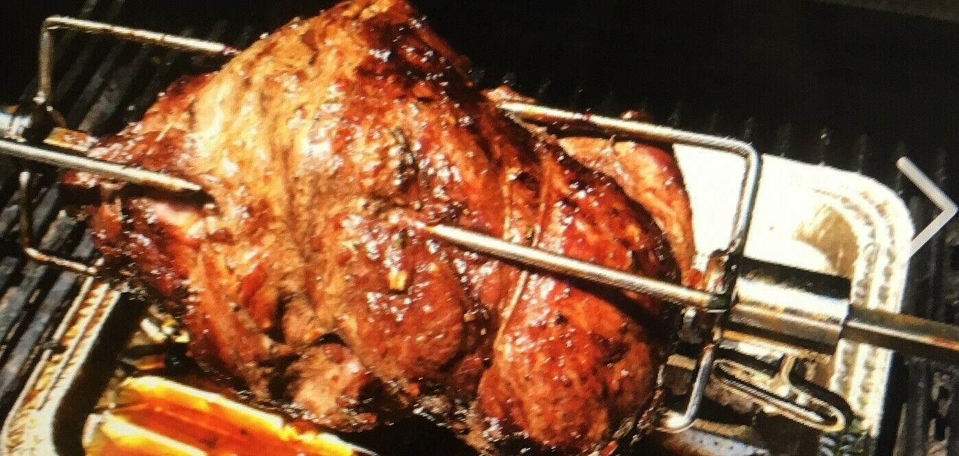 BBQ Tools: 2pcs Rotisserie Spit Forks Roast Chicken Fork Kabob Skewer BBQ Spit Forks Gyro
