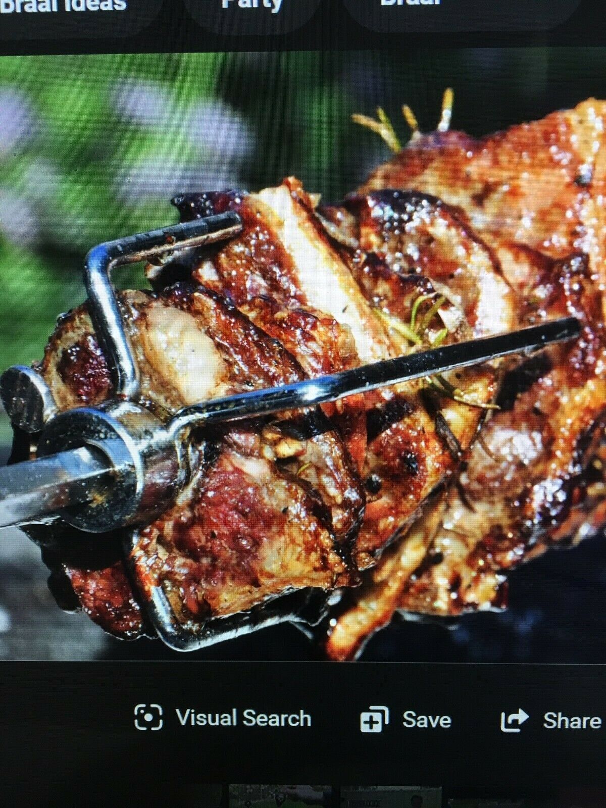 BBQ Tools: 2pcs Rotisserie Spit Forks Roast Chicken Fork Kabob Skewer BBQ Spit Forks Gyro