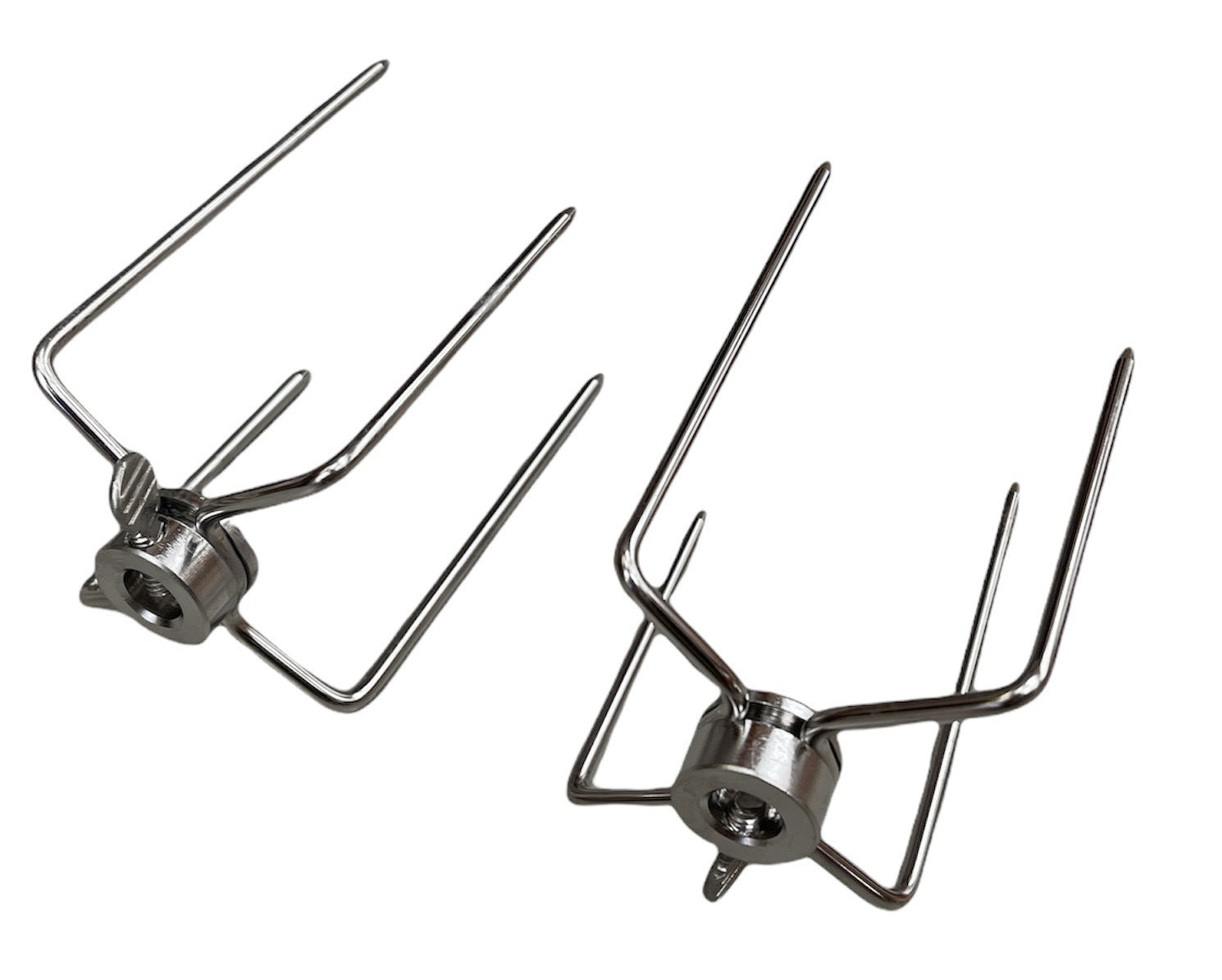 BBQ Tools: 2pcs Rotisserie Spit Forks Roast Chicken Fork Kabob Skewer BBQ Spit Forks Gyro