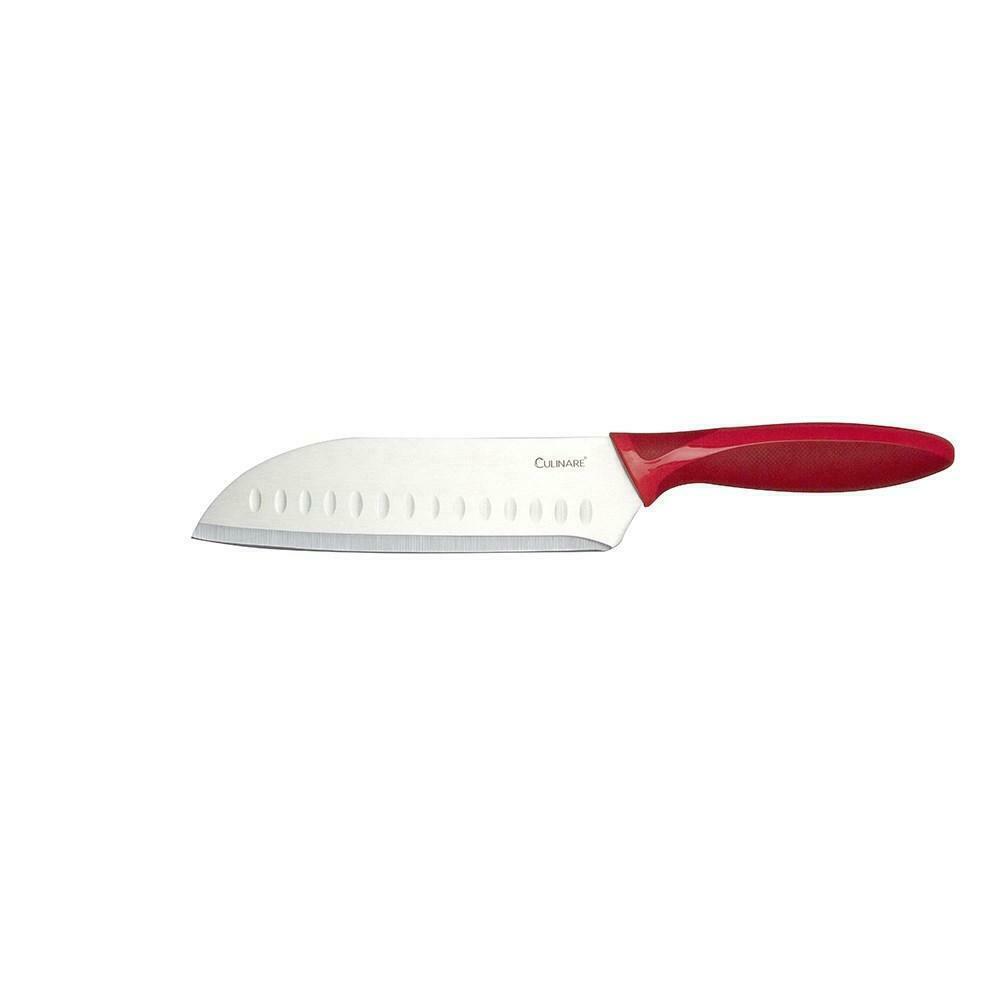 Kitchen Knives: 17.5cm Culinare Santoku Knife Chef Cutlery Stainless Steel Kitchen Cutting