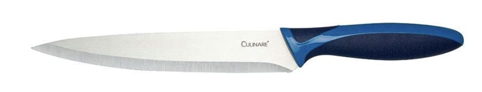Kitchen Knives: 19.5cm Culinare Stainless Steel Carving Knife With Blue Blade Cover
