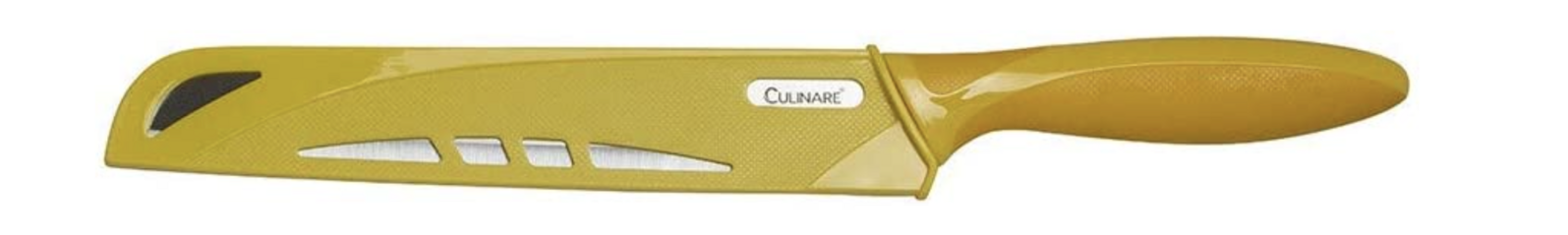 Kitchen Knives: 20.5cm Culinare Bread Knife Stainless Steel Kitchen Chef with Cover