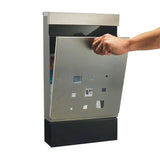 Building Materials: Sandleford  Letter Box Caddy Stainless Steel Lockable Mailbox - Wall Mounted