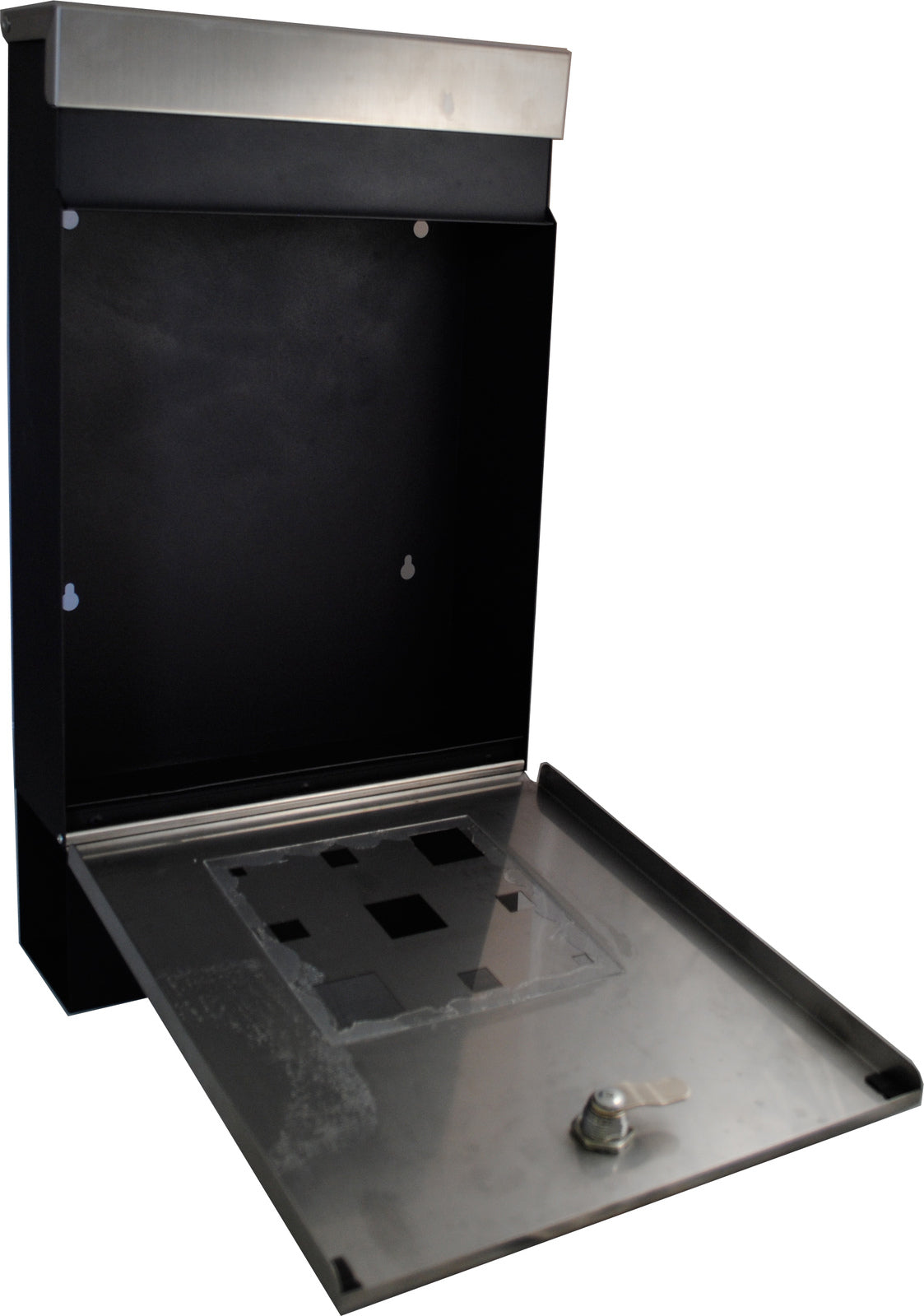 Building Materials: Sandleford  Letter Box Caddy Stainless Steel Lockable Mailbox - Wall Mounted